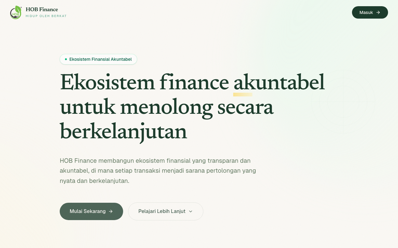 HOB Finance — screenshot