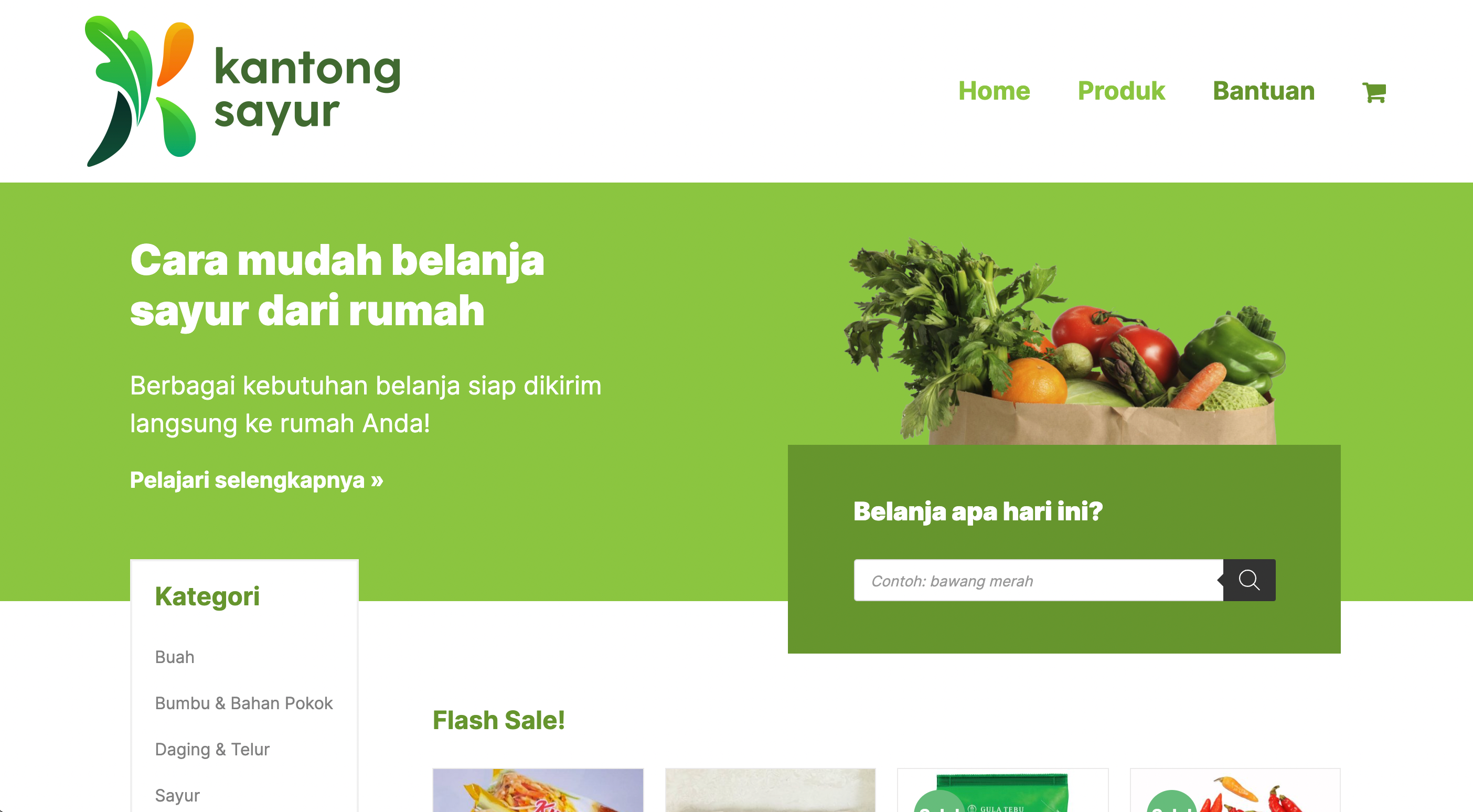 Kantong Sayur — screenshot